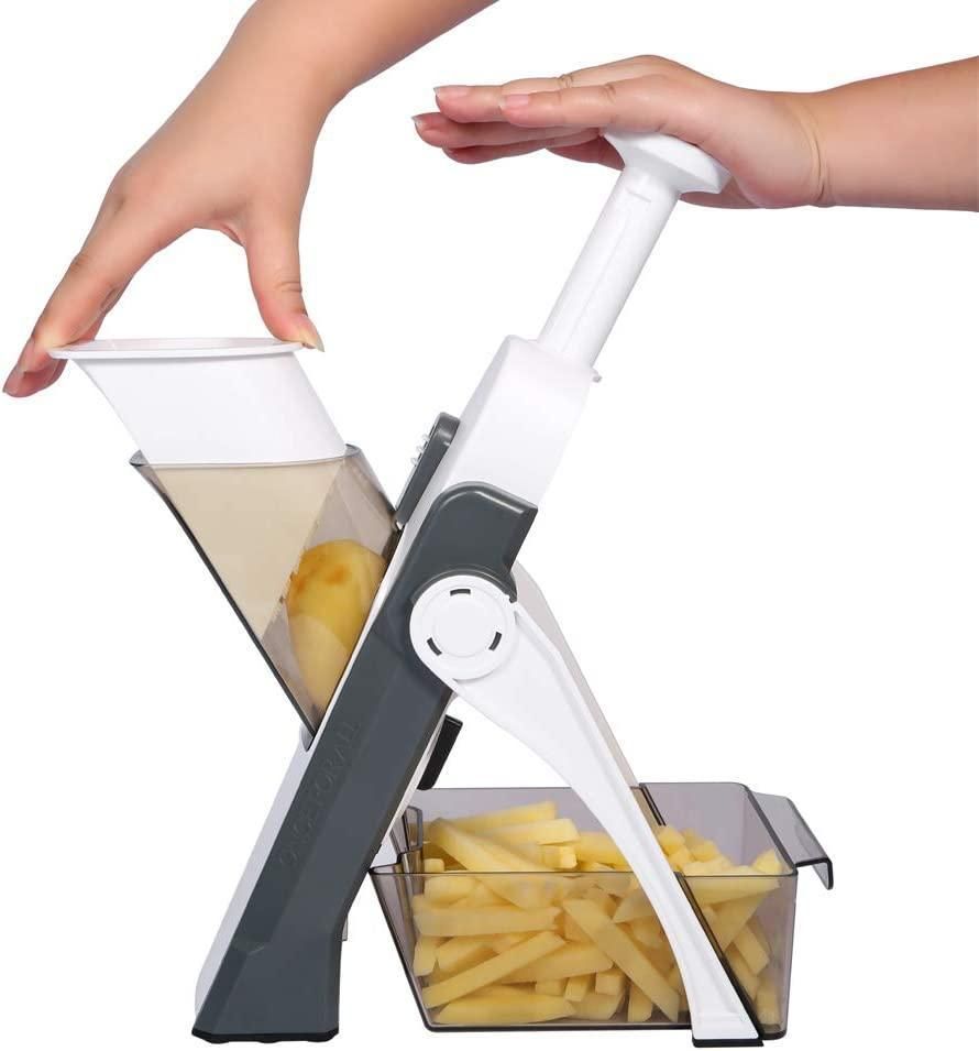 Premium Adjustable Vegetable Slicer – With Thickness &amp; Size Adjustment