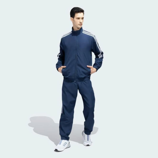 Men's Side Stripe 4-Way Stretch Polyester Tracksuit