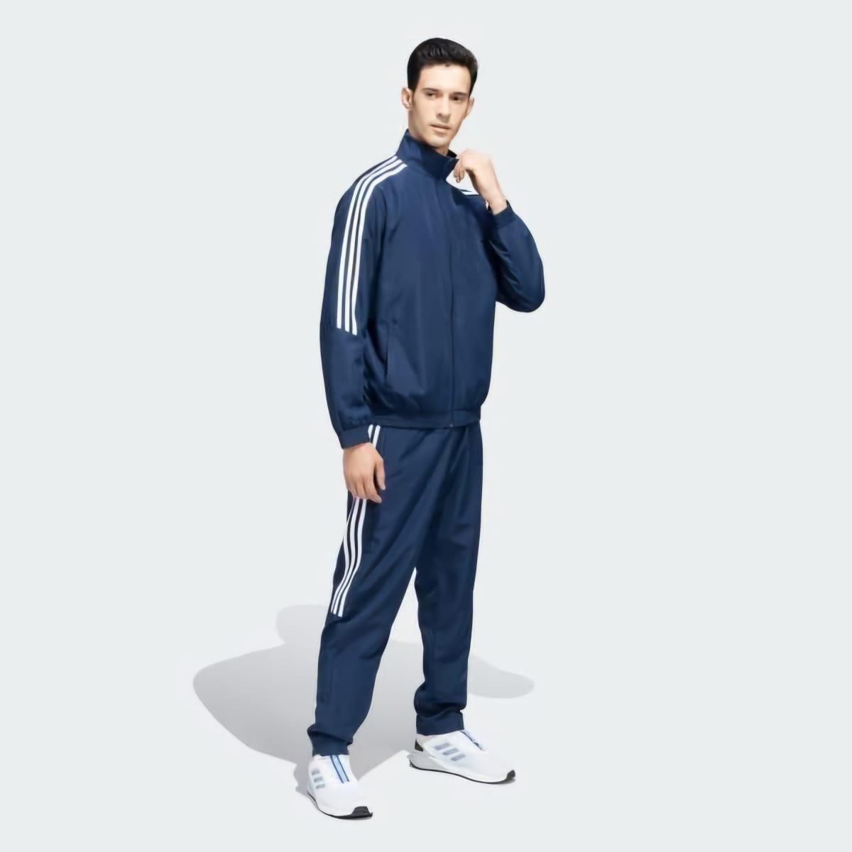 Men's Side Stripe 4-Way Stretch Polyester Tracksuit