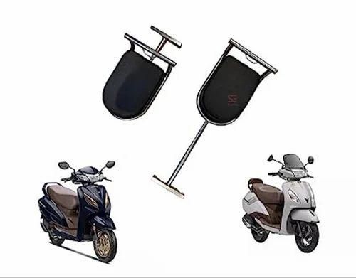 Portable Baby Seat for Scooters – Premium Leather & Stainless Steel with Safety Footrest Guard