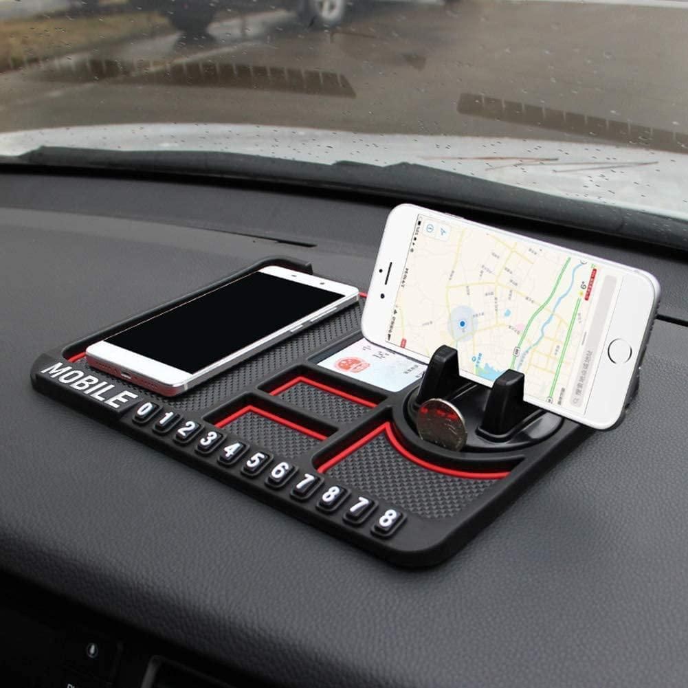 HSR Dashboard Silicone Mobile Holder with Parking Phone Number