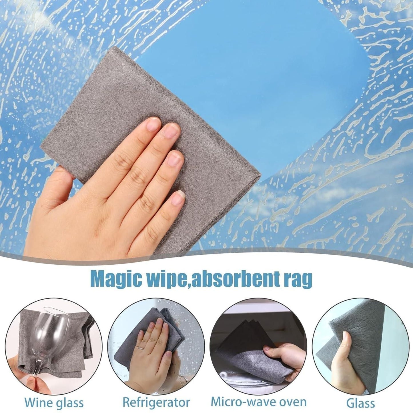 Thickened Magic Cleaning Cloth – 5 Pcs (30 x 30)cm