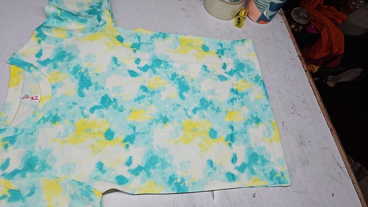 Women’s Tie-Dye Lounge & Nightwear Set – Comfortable T-Shirt & Pyjama