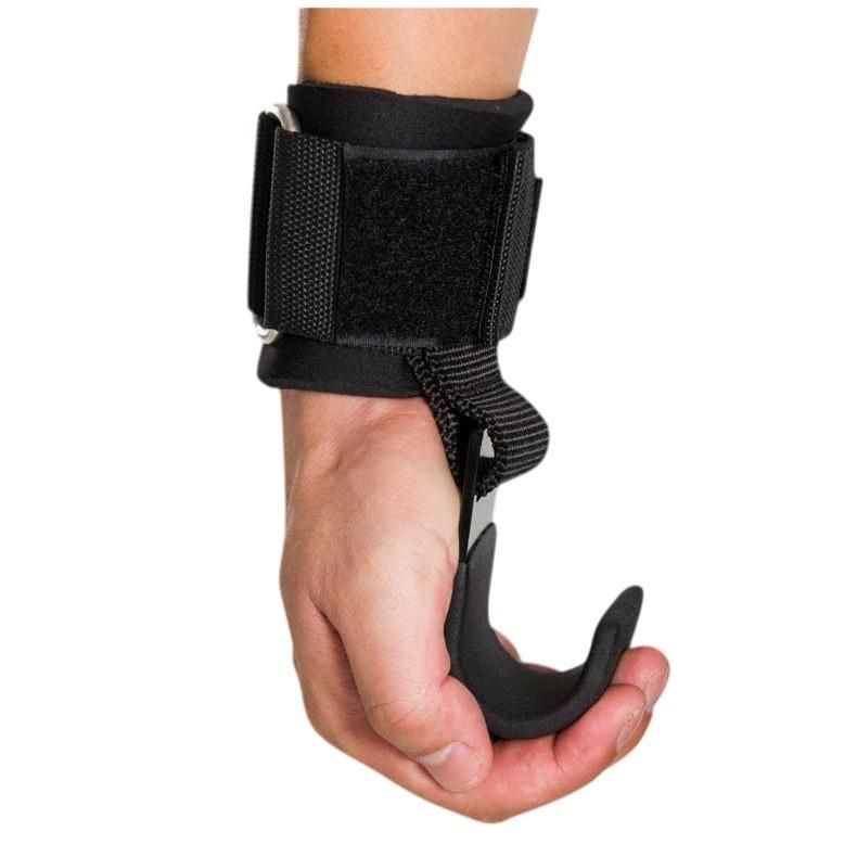 Premium Steel Hook Weight Lifting Hand Grips (Pair)